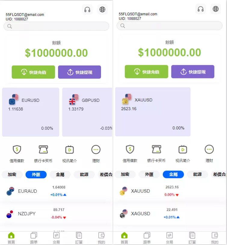 【新版多语言交易所】外汇+虚拟币+贵金属+能源+仿st7系统+电脑手机uniapp